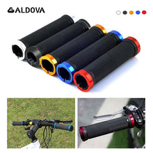 Load image into Gallery viewer, 1 Pair Bicycle Grips With Lock Rubber and Aluminium Alloy Non-Slip Straight Type Road Handle Bike bicycles Parts Bmx MTB Cuffs
