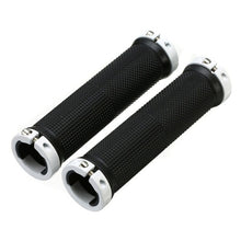 Load image into Gallery viewer, 1 Pair Bicycle Grips With Lock Rubber and Aluminium Alloy Non-Slip Straight Type Road Handle Bike bicycles Parts Bmx MTB Cuffs
